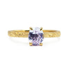 Fancy Athena Purple Oval Cut Sapphire Solitaire Engagement Ring, 18ct Ethical Gold, Ready to Go 1