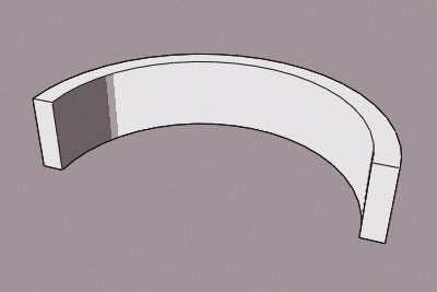 Flat Court Ethical Gold Wedding Ring, Wide 5