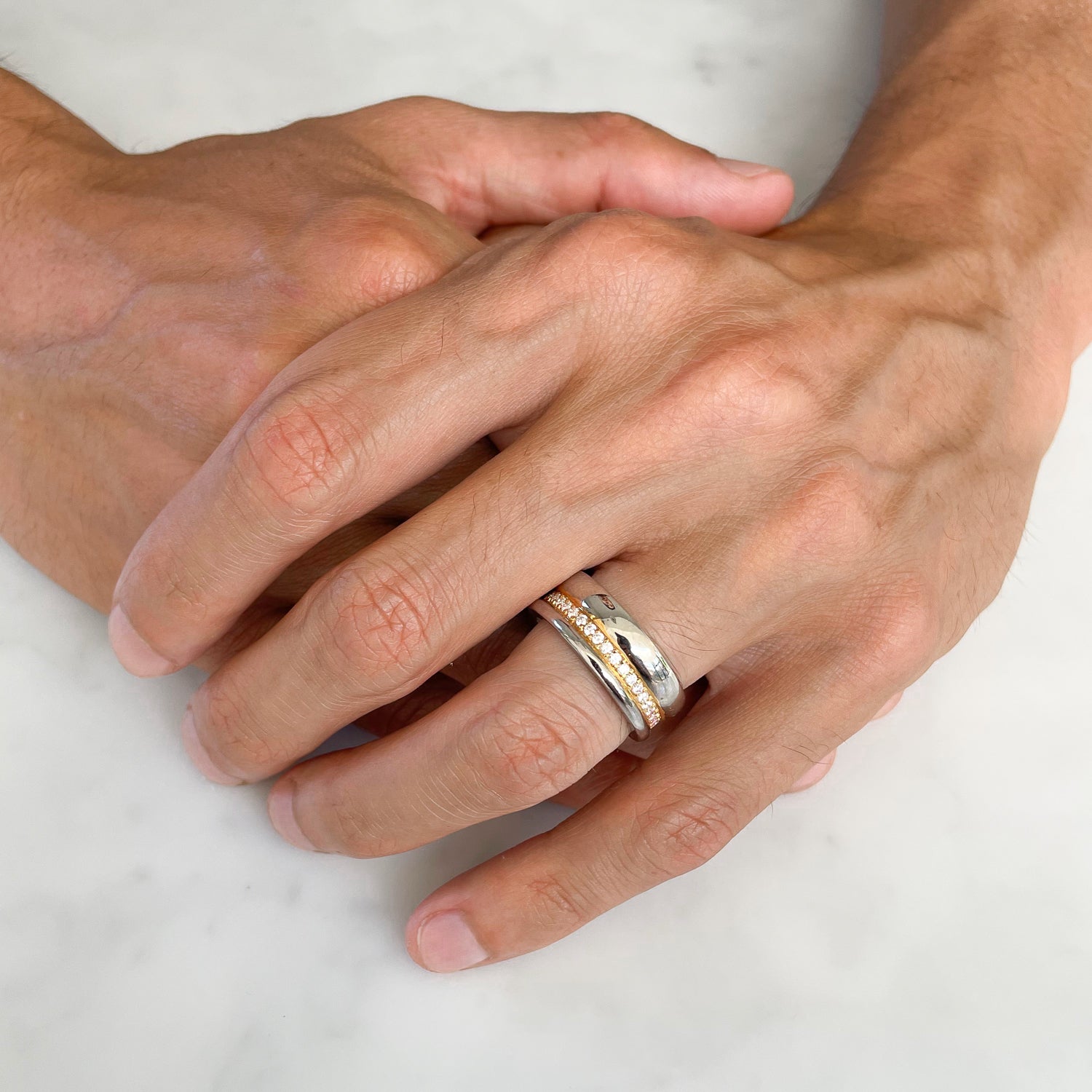 Freedom Gold Ring: 3 Bands