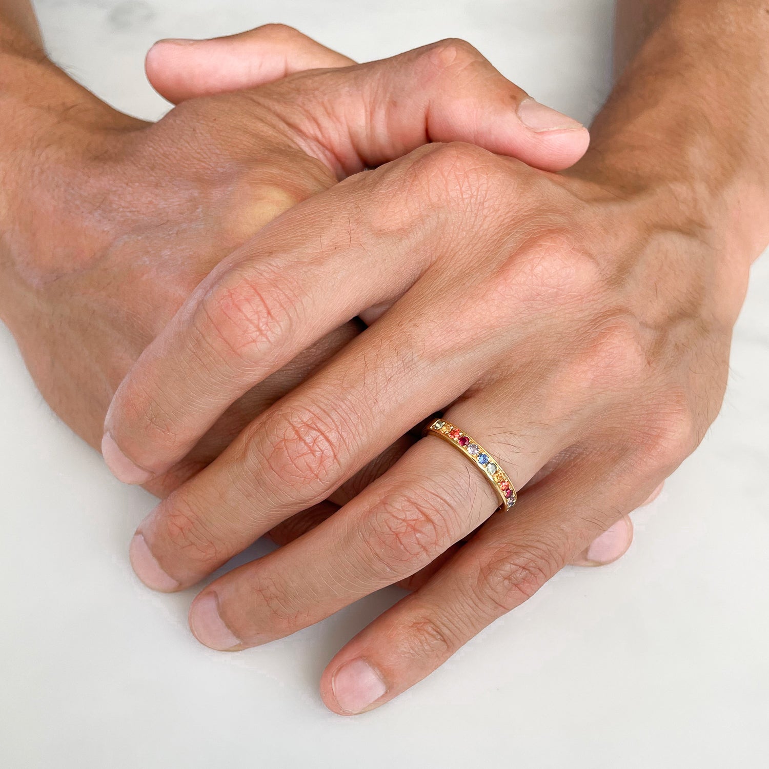 Freedom Rainbow Gold Ring