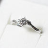 Bespoke Nature-Inspired Engagement Ring, 18ct recycled white gold and lab-grown diamond 4