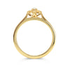 Sunflower Ethical Diamond Cluster Engagement Ring, traceable and conflict-free Canadian diamonds and recycled 18ct yellow gold 2