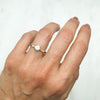 Athena Grande Stella Ethical Diamond Solitaire Engagement Ring, recycled platinum and conflict-free diamonds, on hand