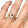 Fancy Athena Purple Oval Cut Sapphire Solitaire Engagement Ring, 18ct Ethical Gold, Ready to Go 4