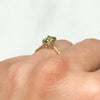 Fancy Athena Green Emerald Cut Sapphire Solitaire Engagement Ring, 18ct Ethical Gold, Ready to Go 4