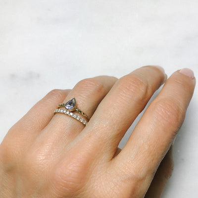 Candy Pop Ice Sapphire Engagement Ring, 18ct Ethical Gold 5