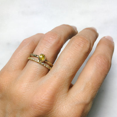 Candy Pop Yellow Sapphire Engagement Ring, 18ct Ethical Gold 2