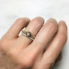 Hebe Antique Cognac Diamond Engagement Ring, Ethical Gold, Ready to Go