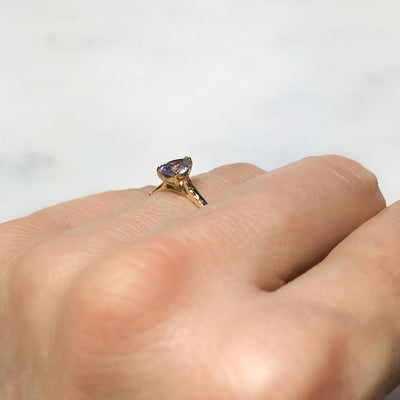 Fancy Athena Mauve Sapphire Ethical Engagement Ring