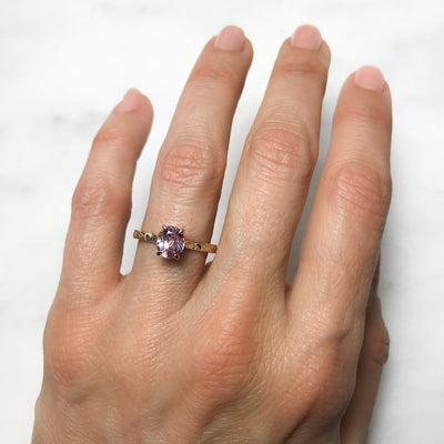 Fancy Athena Pink Sapphire Ethical Engagement Ring