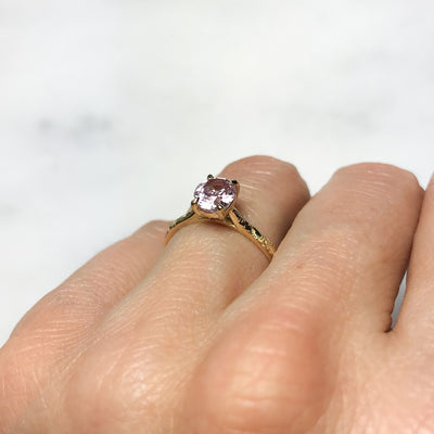 Fancy Athena Pink Sapphire Ethical Engagement Ring