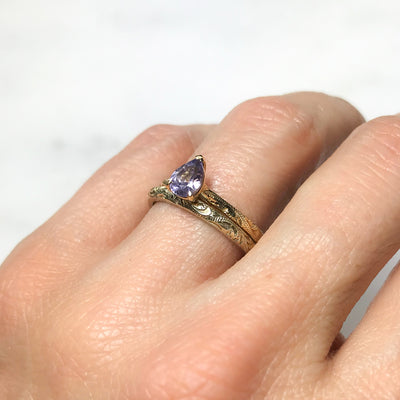 Fancy Athena Mauve Sapphire Ethical Engagement Ring