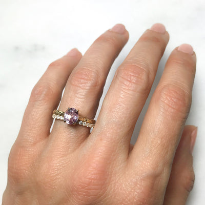 Fancy Athena Pink Sapphire Ethical Engagement Ring