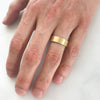 Matte Ethical Gold Wedding Ring, Wide/Flat 2
