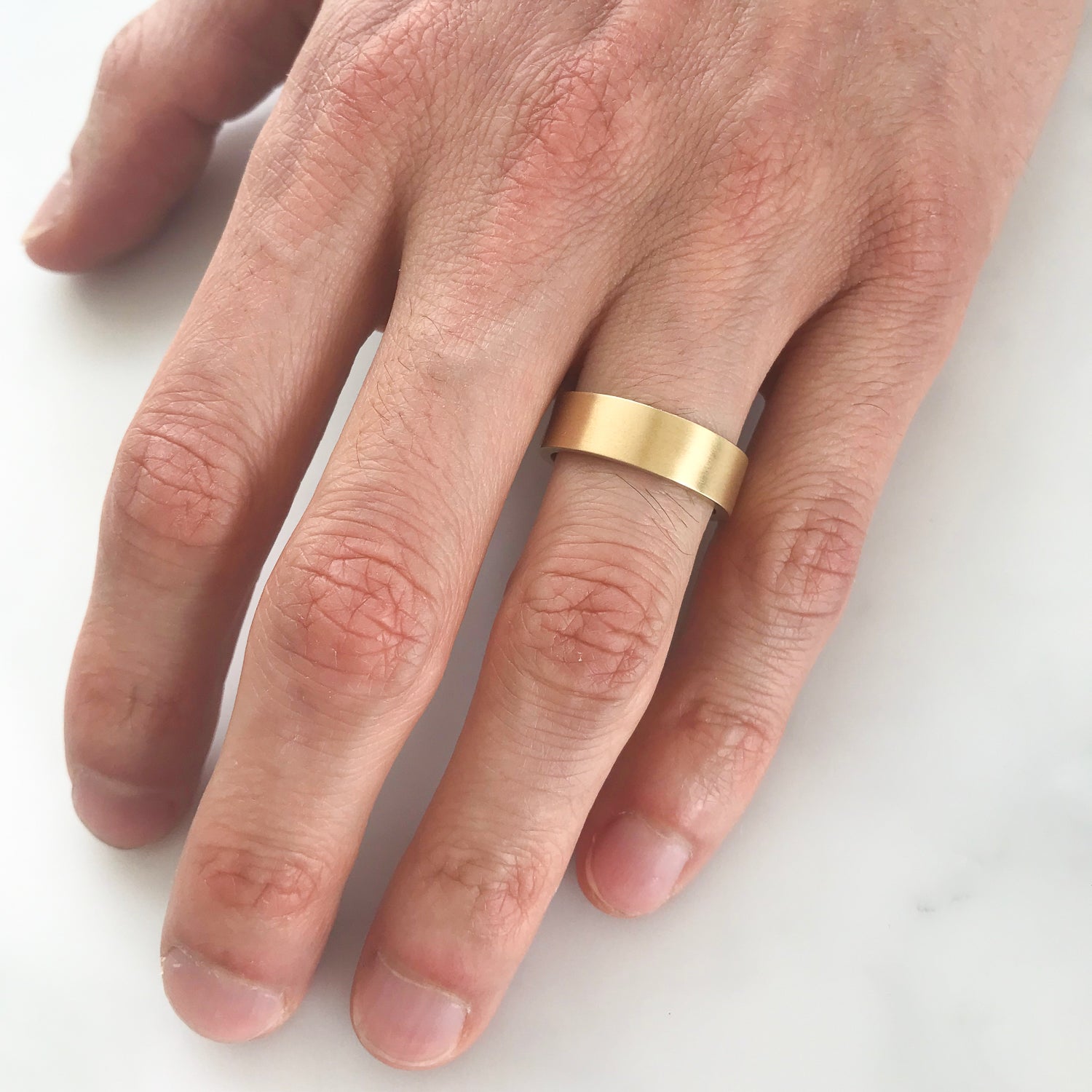 Buy 14K Yellow Gold Ring Band, Flat Style Women's Men's Wedding Ring Band,  Plain Simple Gold Band, Make Your Own Matching Gold Wedding Bands Set  Online in India - Etsy