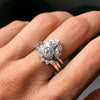 Teardrop Diamond Tiara Ethical Wedding Ring, 18ct Ethical Gold 4