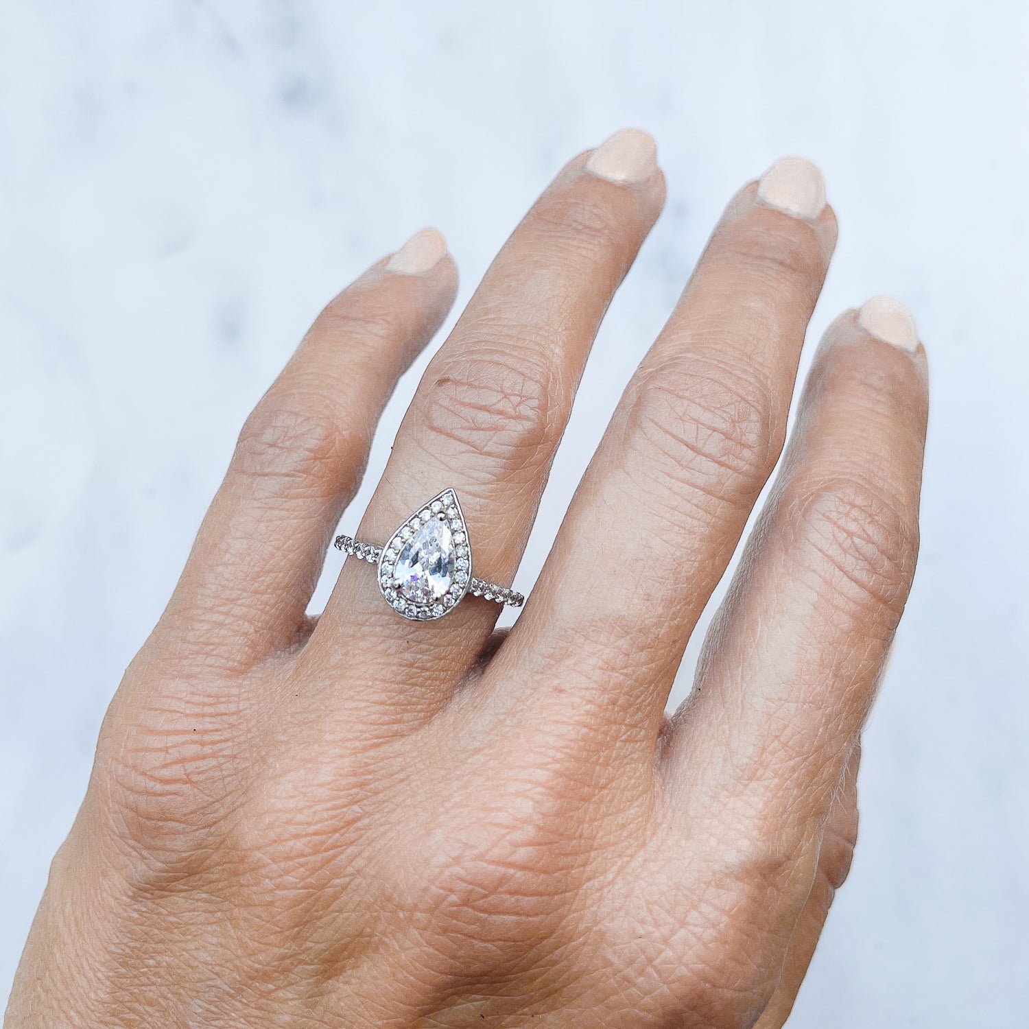 14K Pear Shaped Engagement Ring – 1.00CTW - Beard's Diamonds