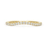 Lebrusan Studio Accademia Microset Ethical Diamond Gold Wedding Band, conflict-free diamonds and 18ct recycled or Fairtrade Gold