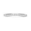 Lebrusan Studio Accademia Microset Ethical Diamond Gold Wedding Band, conflict-free diamonds and 18ct recycled or Fairtrade Gold, white gold