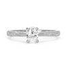 Athena Grande Ethical Oval Diamond Solitaire Engagement Ring, conflict-free central diamond and 18ct recycled or Fairtrade Gold, white gold