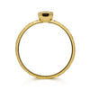 Ethical engagement ring with modern rub-over setting