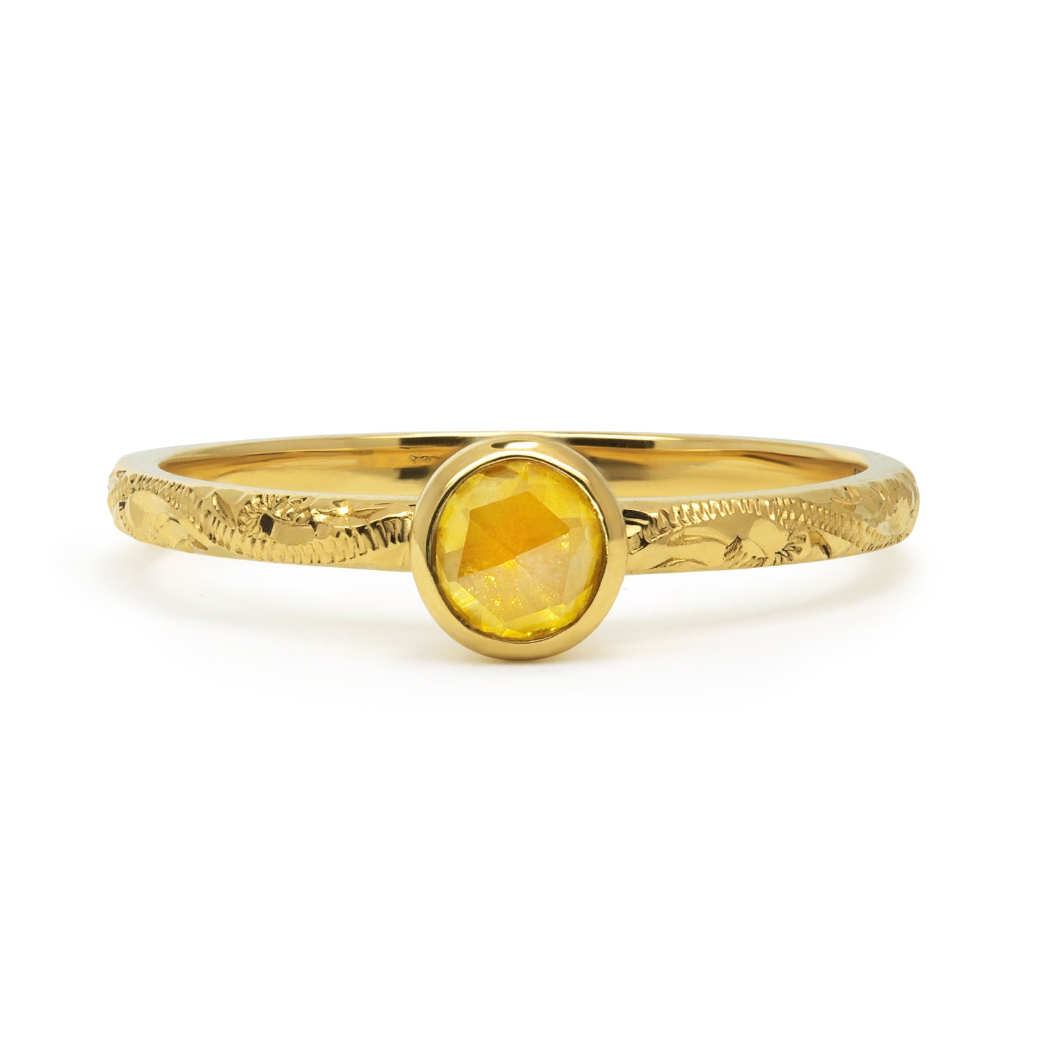 Candy Pop Yellow Sapphire Engagement Ring, 18ct Ethical Recycled Gold