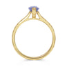 Marquise Ethical Sapphire Solitaire Engagement Ring, 18ct Fairtrade Gold and 1.2ct marquise Sri Lankan fair-traded sapphire side view
