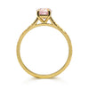 Fancy Athena Pink Sapphire Engagement, Recycled Yellow Gold 2