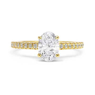 Cybele Ethical Oval Diamond Gold Engagement Ring