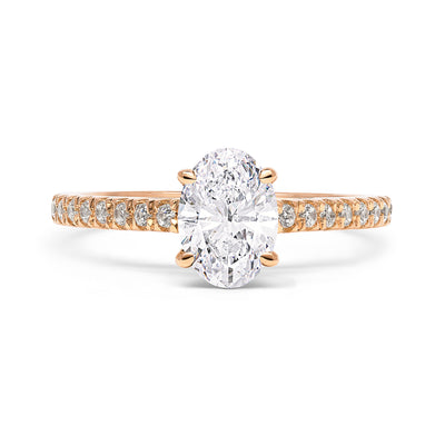 Cybele Ethical Oval Diamond Gold Engagement Ring