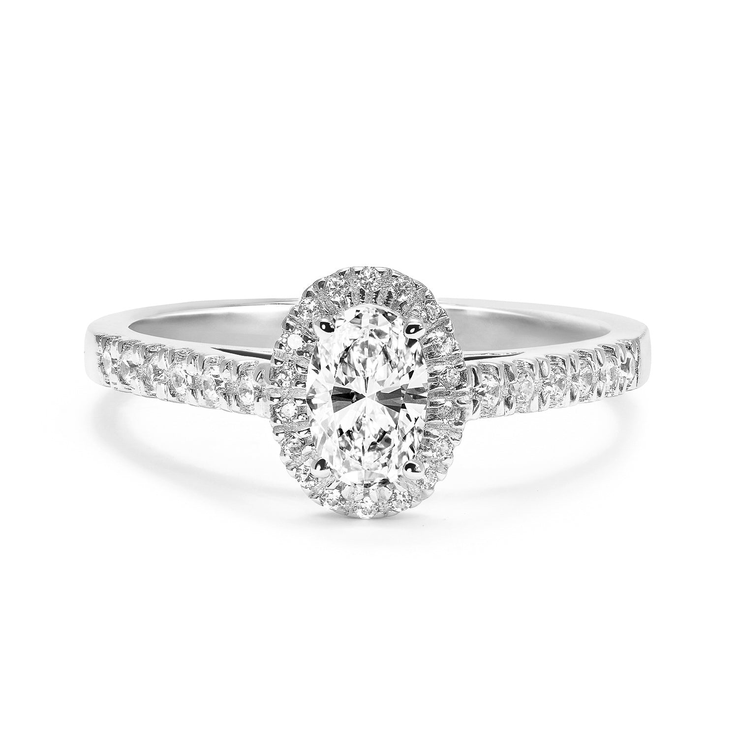 Lyra Ethical Diamond Engagement Ring, Platinum