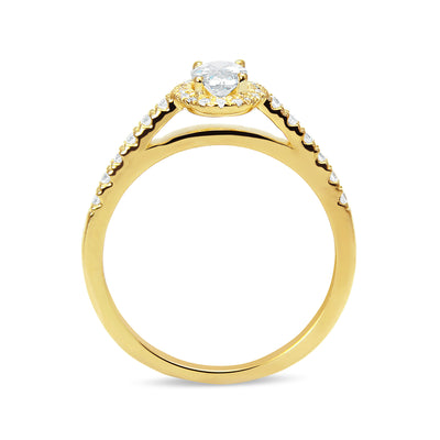 Lyra Ethical Diamond Engagement Ring, 18ct Fairtrade Gold