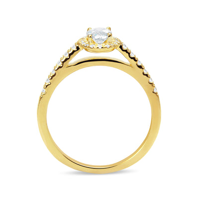 Lyra Ethical Sapphire Engagement Ring, 18ct Fairtrade Gold