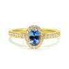 Lyra Ethical Sapphire Engagement Ring, 18ct Fairtrade Gold