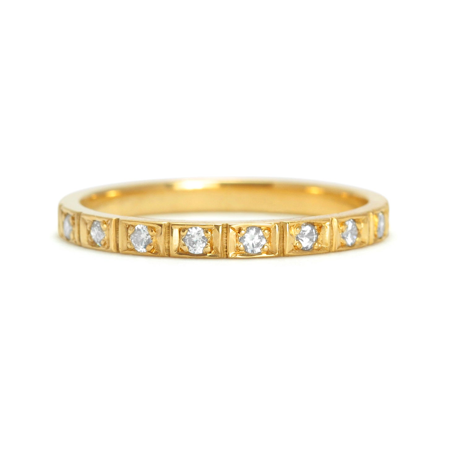 Liberty Diamond Ethical Gold Wedding Ring, 18ct recycled yellow gold and conflict-free Canadian diamonds