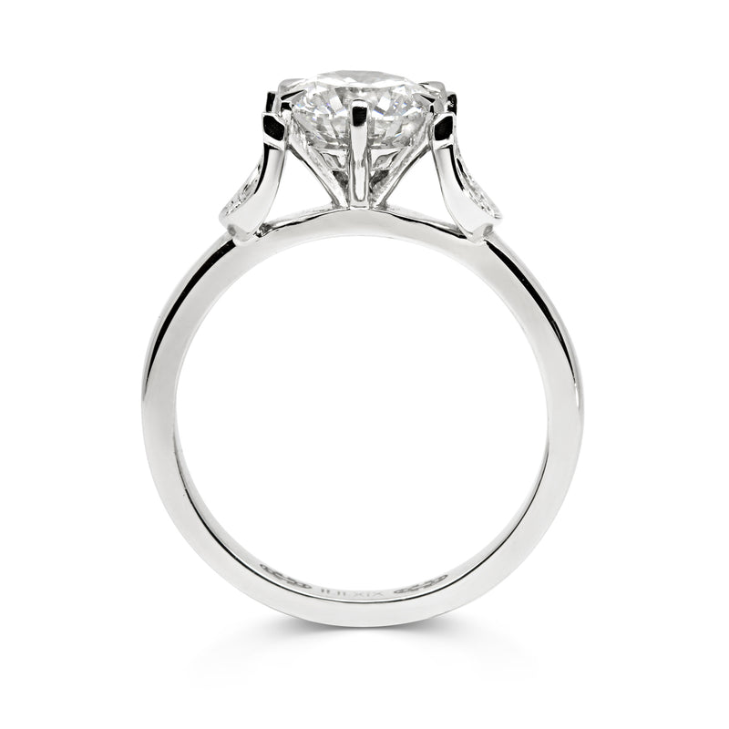 Bespoke Horseshoe Diamond Engagement Ring
