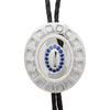 Bespoke Bolo Tie - 18ct white gold, brilliant-cut diamonds and ethical blue sapphires 4