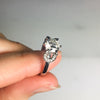 Bespoke Horseshoe Engagement Ring - 100% recycled platinum and diamond-set horseshoe shoulders 5