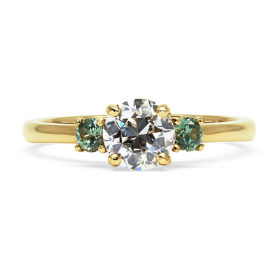 Bespoke Josh Recycled Diamond Trilogy Engagement Ring
