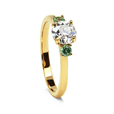 Bespoke Josh Recycled Diamond Trilogy Engagement Ring
