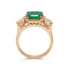 Bespoke Madeline Antique Emerald Engagement Ring