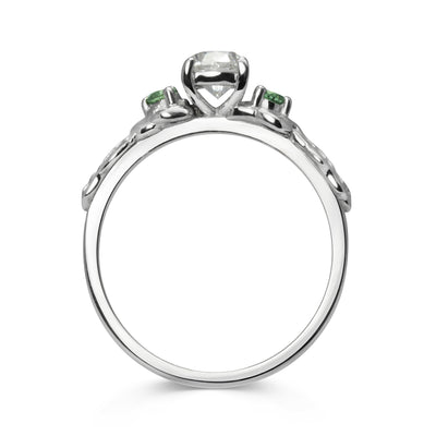 Bespoke Oli Nature-Inspired Trilogy Engagement Ring
