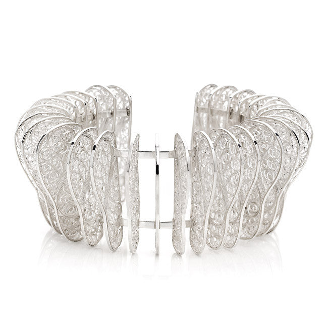 Unique Victoriana Filigree Art Bangle