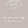 Your message. Short engraving