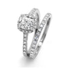 Bespoke Mary engagement ring and wedding band set - 100% recycled platinum and conflict-free diamonds 5