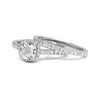 Bespoke Mary engagement ring and wedding band set - 100% recycled platinum and conflict-free diamonds