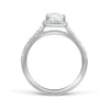 Bespoke Mary engagement ring and wedding band set - 100% recycled platinum and conflict-free diamonds 3