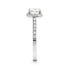 Bespoke Mary engagement ring and wedding band set - 100% recycled platinum and conflict-free diamonds 4
