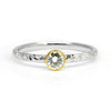Bespoke Ash engagement ring - 18ct Fairtrade white gold and 0.2ct Canadian diamond 2