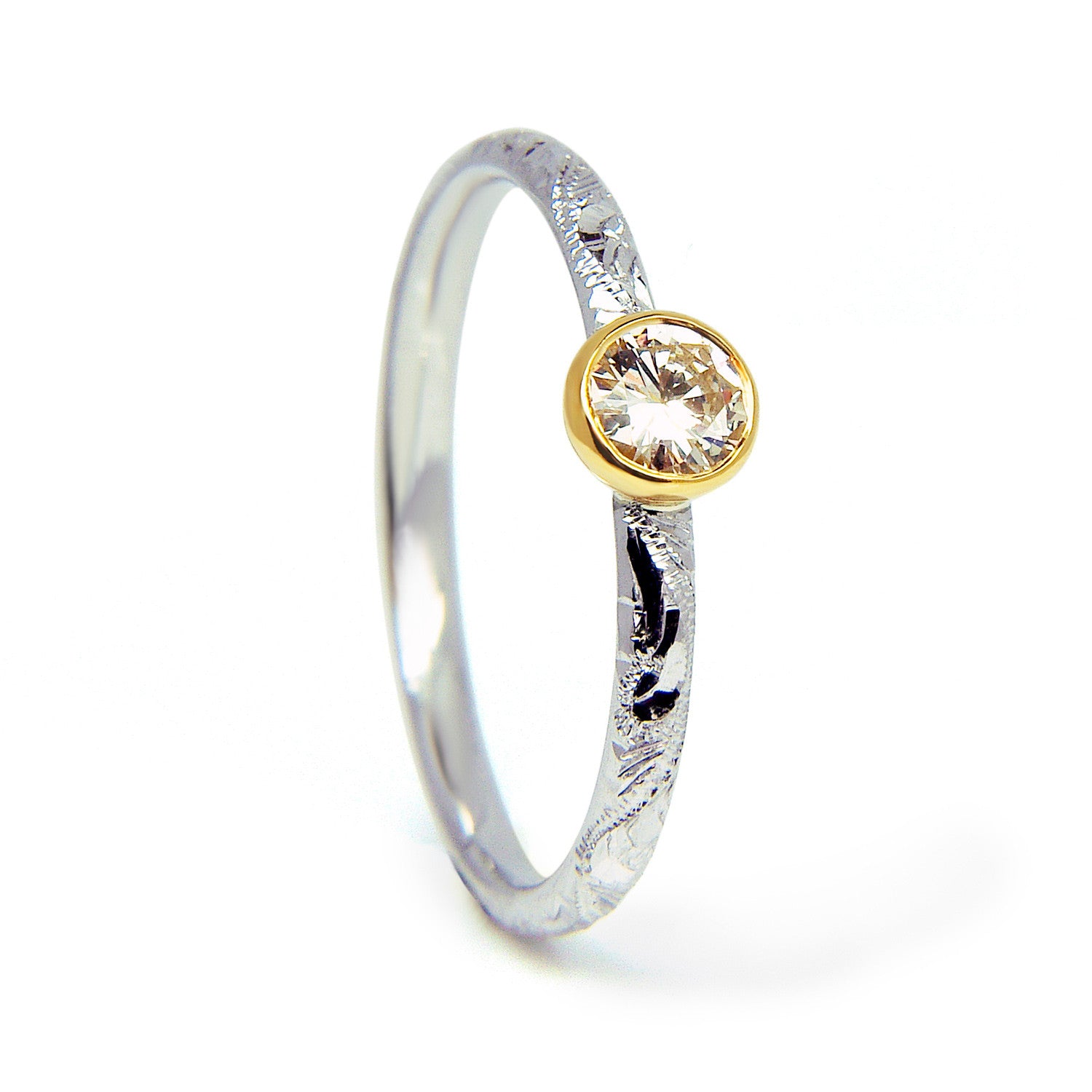 Bespoke Ash Engagement Ring